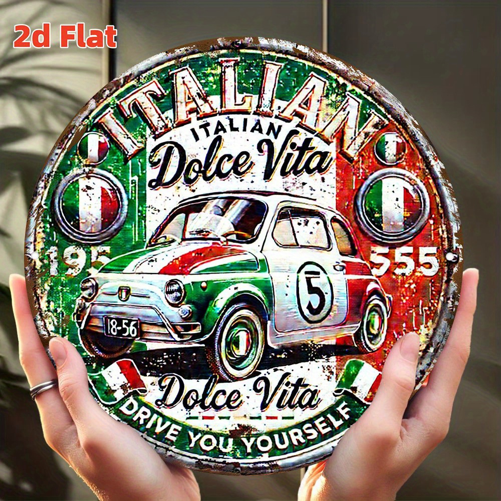 Vintage Collectible Cars - 2D platte, Italiaanse vintage voor geïnspireerd