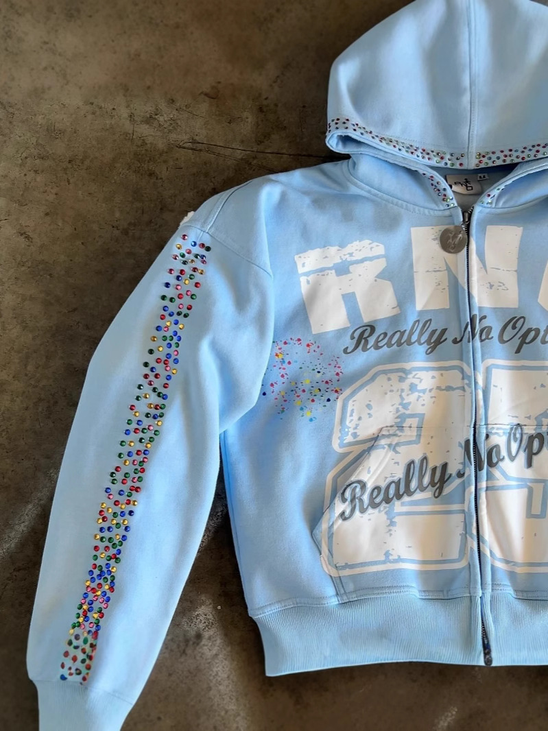 Vintage Zip Hoodie - Herfst vintage nieuwe stijl hete baksteen