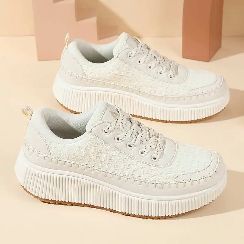 Most Collectible Vintage Items - Bruine schoenen Dames Flats Herfstlaarzen Sneakers