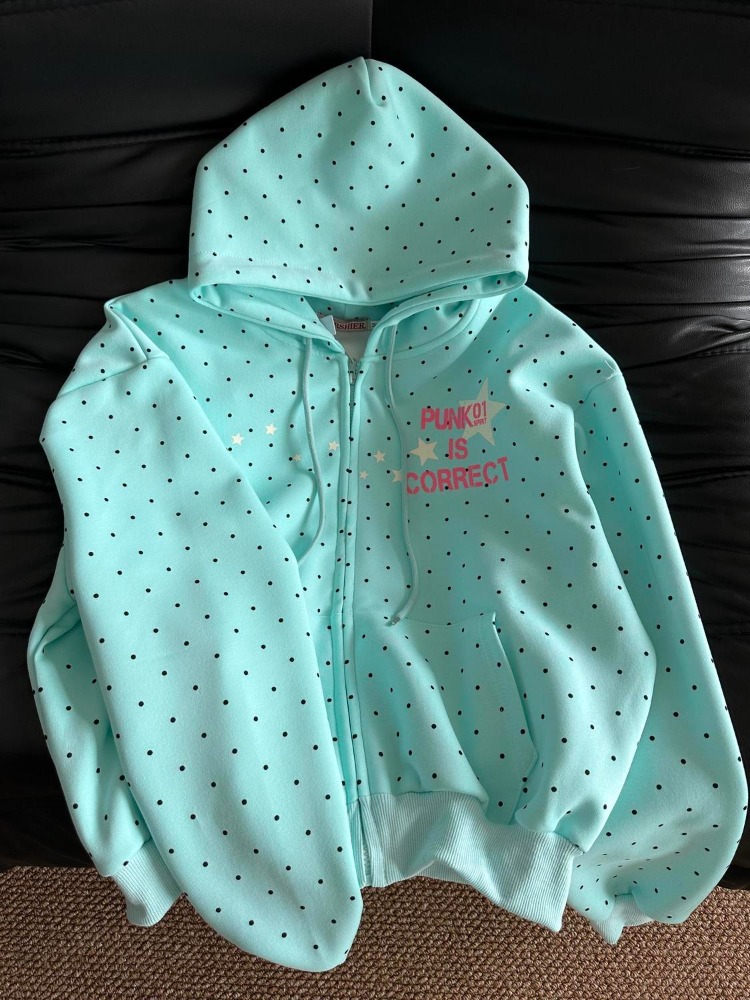 Vintage Zip Hoodie - Y2k Nieuwe Lente Mode Amerikaanse Stijl