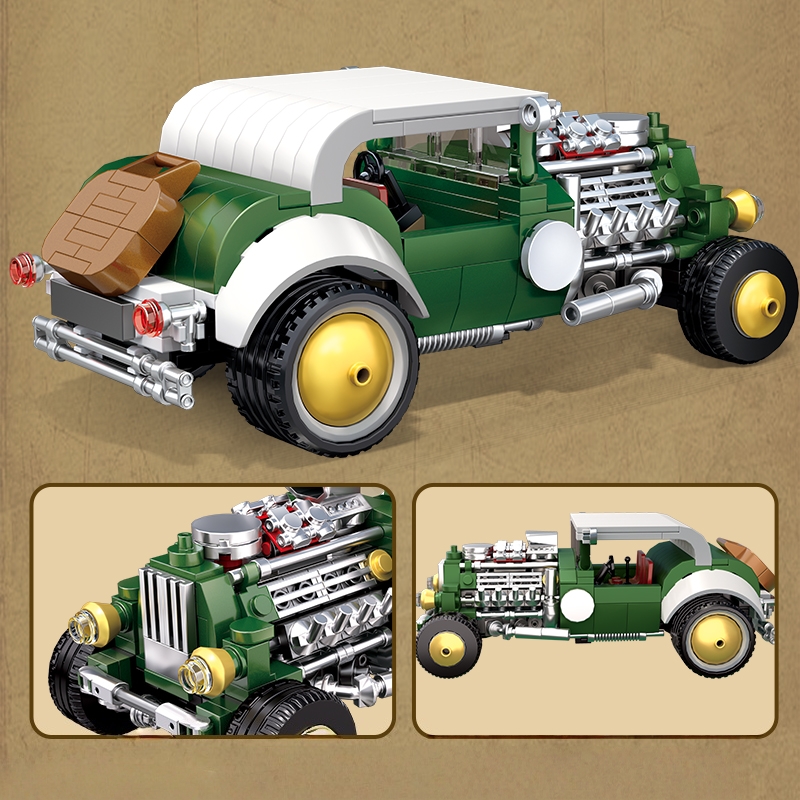 Retro vintage auto bouwstenens - Vintage Collectible Cars recensie en prijs