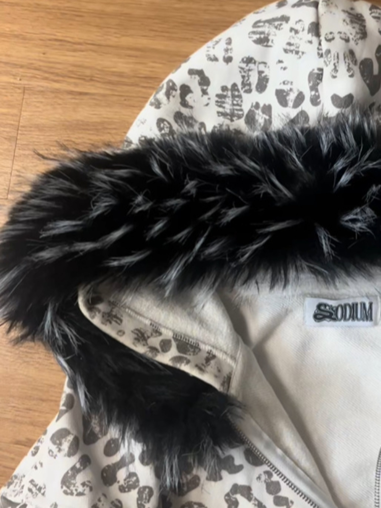 Herfst en winter fuzzy kraag r - Vintage Zip Hoodie recensie en prijs