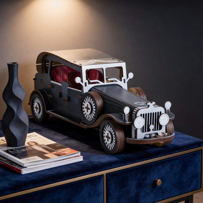 DIY 3D houten vintage klassiek - Vintage Collectible Cars recensie en prijs