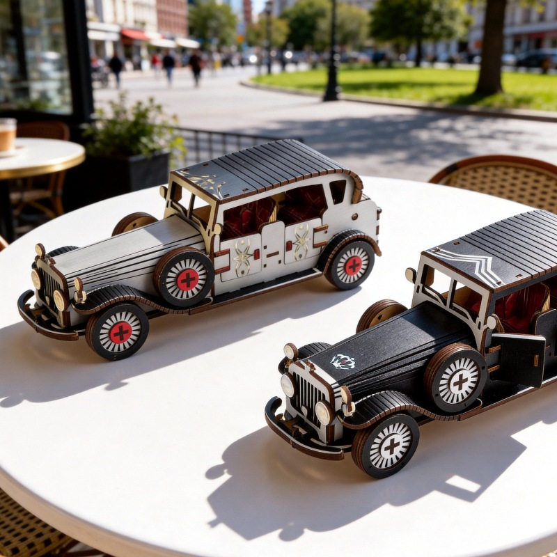 DIY 3D houten vintage klassiek - Vintage Collectible Cars recensie en prijs