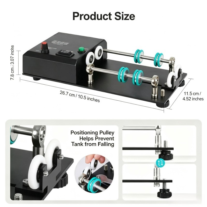Elektrische rollende wasbeugel - Photo Develop Tank recensie en prijs