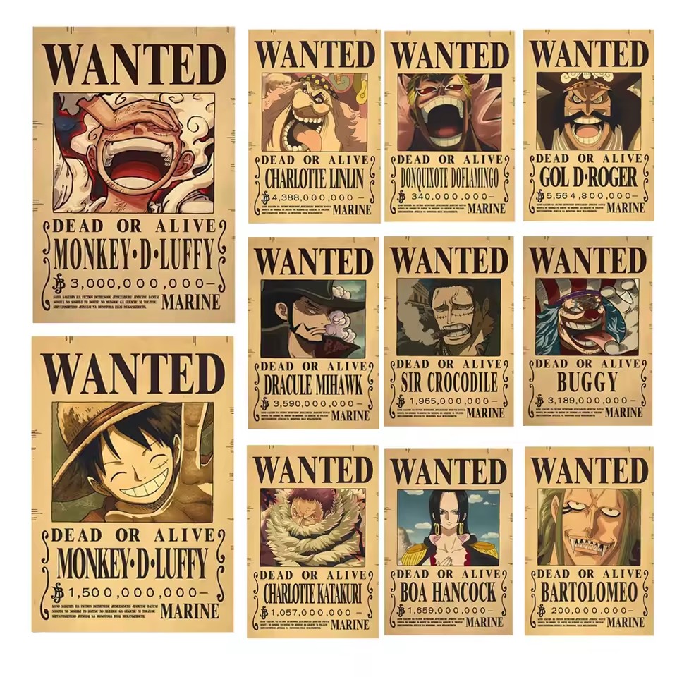 Anime One Piece Bounty Wanted  - Vintage Collectible Cards recensie en prijs
