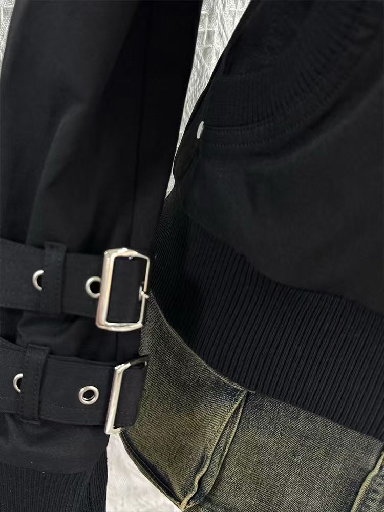 Y2K Gothic zwarte slanke hoodi - Vintage Zip Hoodie recensie en prijs