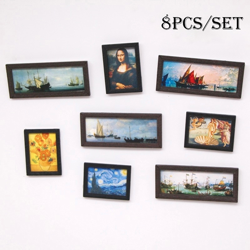 8 stks/set 1:12 Poppenhuis Min - Vintage Toy Collector recensie en prijs