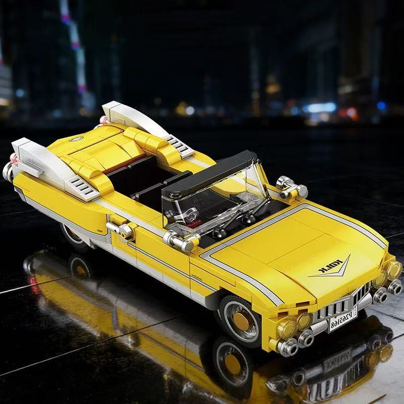 Gele vintage cabriolet bouwste - Vintage Collectible Cars recensie en prijs